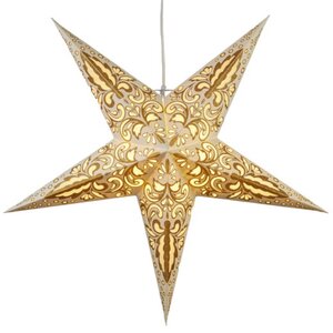 Объемная бумажная звезда Starry Dream 60 см шампань Star Trading фото 3