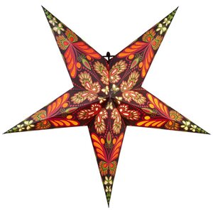 Объемная бумажная звезда Starry Dream 60 см красная Star Trading фото 1