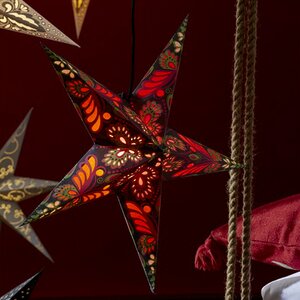 Объемная бумажная звезда Starry Dream 60 см красная Star Trading фото 2