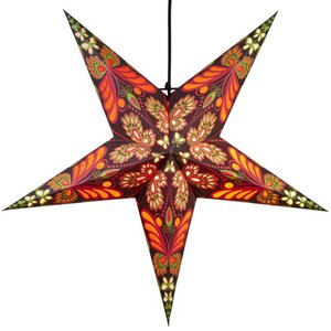 Объемная бумажная звезда Starry Dream 60 см красная Star Trading фото 3