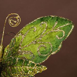 Елочная игрушка Бабочка Ravenna 21 см, клипса Winter Deco фото 5