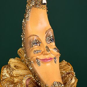 Винтажная елочная игрушка Месяц Вуарон: Romano di Lombardy 35 см Winter Deco фото 5