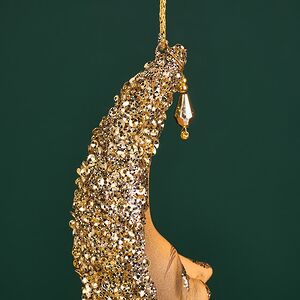 Винтажная елочная игрушка Месяц Вуарон: Romano di Lombardy 35 см Winter Deco фото 4