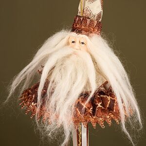 Елочная игрушка Санта - Добрый Старичок 25 см Winter Deco фото 8