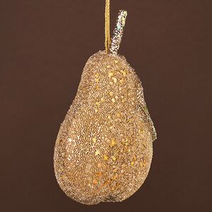 Елочная игрушка Груша Roccaraso 14 см Winter Deco фото 7