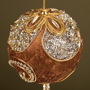 Винтажный елочный шар Roydon-Mecco 8 см Winter Deco фото 2