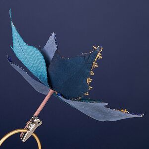 Искусственная пуансеттия Vello Fonse 25 см, клипса Winter Deco фото 6