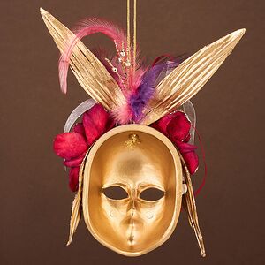 Елочная игрушка Маска Saint - Alban 18 см бургунди Winter Deco фото 6