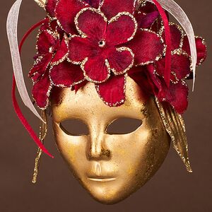 Елочная игрушка Маска Saint - Alban 18 см бургунди Winter Deco фото 2