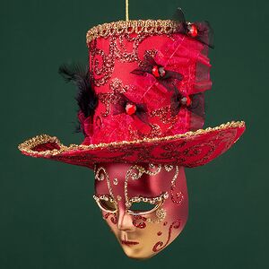 Елочная игрушка Маска Monte Grimano - Кабаре 20 см Winter Deco фото 4