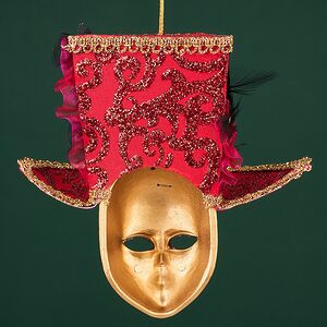 Елочная игрушка Маска Monte Grimano - Кабаре 20 см Winter Deco фото 6