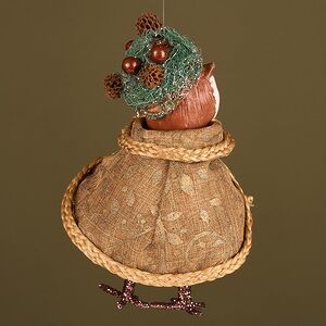 Елочная игрушка Сова Вивьен - Лес Саксен 17 см Winter Deco фото 4