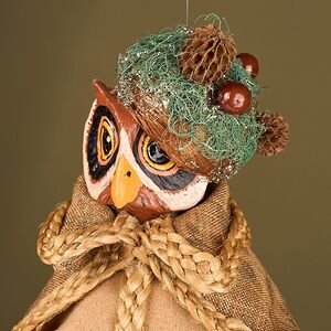 Елочная игрушка Сова Вивьен - Лес Саксен 17 см Winter Deco фото 6