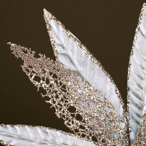 Искусственный цветок Кремелла 28 см, клипса Winter Deco фото 4