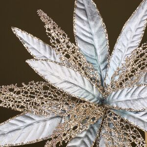 Искусственный цветок Кремелла 28 см, клипса Winter Deco фото 2