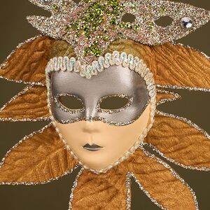 Елочная игрушка Маска - Montelupo Albese 17 см Winter Deco фото 2