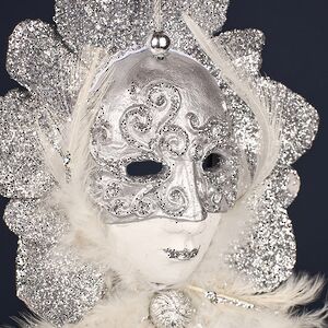 Елочная игрушка Маска - Moonlight Sonata 19 см Winter Deco фото 6