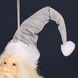 Елочная игрушка Санта Клаус - Silver Chime 20 см Winter Deco фото 5