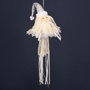 Елочная игрушка Санта Клаус - Silver Chime 20 см Winter Deco фото 2