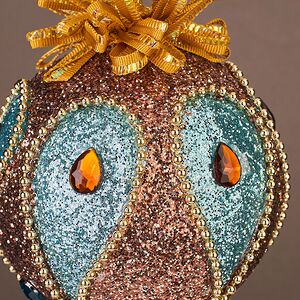 Винтажный елочный шар Peacock - Beauty 13 см Winter Deco фото 4