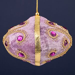 Винтажная елочная игрушка Луковка Bernate - Ticino 11 см лиловая Winter Deco фото 5