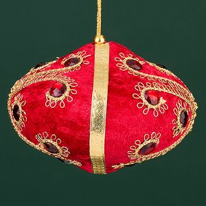 Винтажная елочная игрушка Луковка Bernate - Ticino 11 см красная Winter Deco фото 5