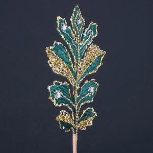 Декоративная ветка Эрлстон 39 см голубая Winter Deco фото 4