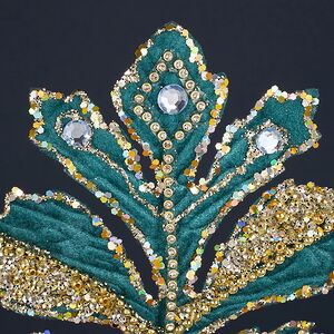 Декоративная ветка Эрлстон 39 см голубая Winter Deco фото 5