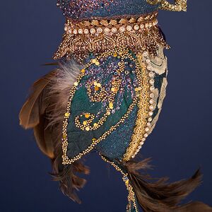 Елочная игрушка Филин Аланш: Magic Masquerade 29 см Winter Deco фото 7