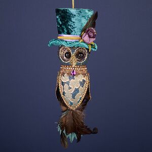 Елочная игрушка Филин Аланш: Magic Masquerade 29 см Winter Deco фото 2