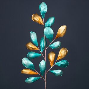 Декоративная ветка Salford Priors 80 см бирюзовая Winter Deco фото 4