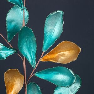 Декоративная ветка Salford Priors 80 см бирюзовая Winter Deco фото 6