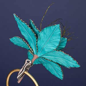 Искусственная пуансеттия Vilarodin Bourget 20 см, клипса Winter Deco фото 6