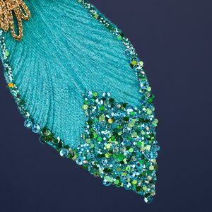 Декоративная ветка Sesto Fiorentino 20 см бирюзовый Winter Deco фото 5