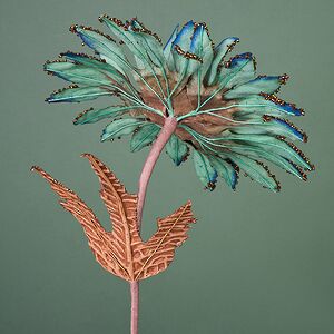 Декоративная ветка Sesto Kalende 45 см изумрудный Winter Deco фото 4