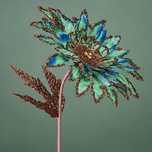 Декоративная ветка Sesto Kalende 45 см изумрудный Winter Deco фото 6