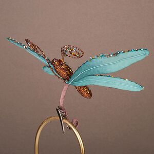 Елочная игрушка Бабочка Glendale 24 см, клипса Winter Deco фото 4