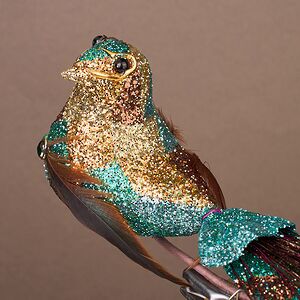 Елочная игрушка Птичка Ферндаун с Молуккских Островов 18 см, клипса Winter Deco фото 2