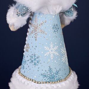 Елочная игрушка Кошка Уорсли в костюме Снегурочки 22 см Winter Deco фото 6