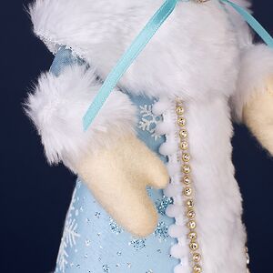 Елочная игрушка Кошка Уорсли в костюме Снегурочки 22 см Winter Deco фото 4