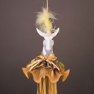 Елочная игрушка Лошадь Марлдон - Королевства Арнор 43 см золотая Winter Deco фото 7