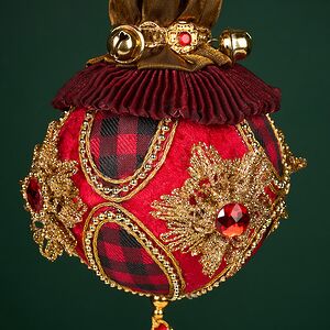 Елочная игрушка Лошадь Бемиджи: Greenwich 48 см, красная Winter Deco фото 9