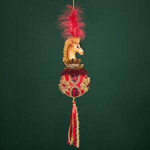 Елочная игрушка Лошадь Бемиджи: Greenwich 48 см, красная Winter Deco фото 3