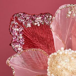 Искусственный цветок Manocalcati 15 см, клипса Winter Deco фото 5