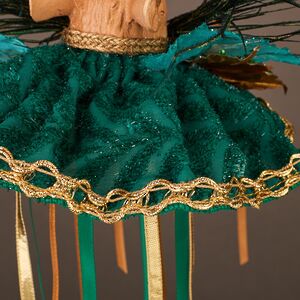 Елочная игрушка Белка - Маркиза Фродшам 30 см изумрудная Winter Deco фото 9