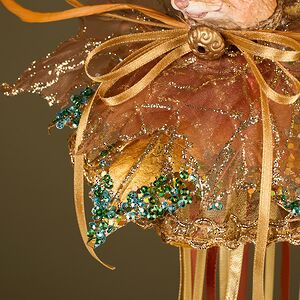 Елочная игрушка Белка - Маркиза Фродшам 30 см золотая Winter Deco фото 5