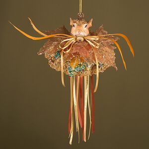 Елочная игрушка Белка - Маркиза Фродшам 30 см золотая Winter Deco фото 2