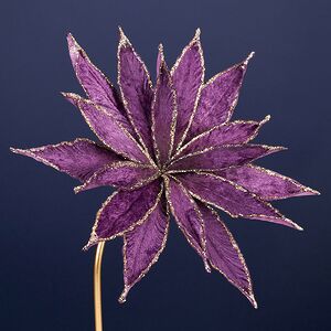 Искусственный цветок Штирия 25 см сливовый, клипса Winter Deco фото 4