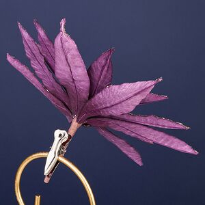 Искусственный цветок Штирия 25 см сливовый, клипса Winter Deco фото 6