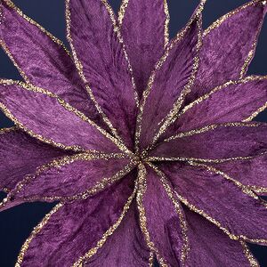 Искусственный цветок Штирия 25 см сливовый, клипса Winter Deco фото 2